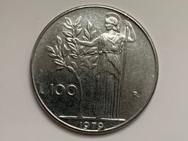 100 Lire Münze 1979