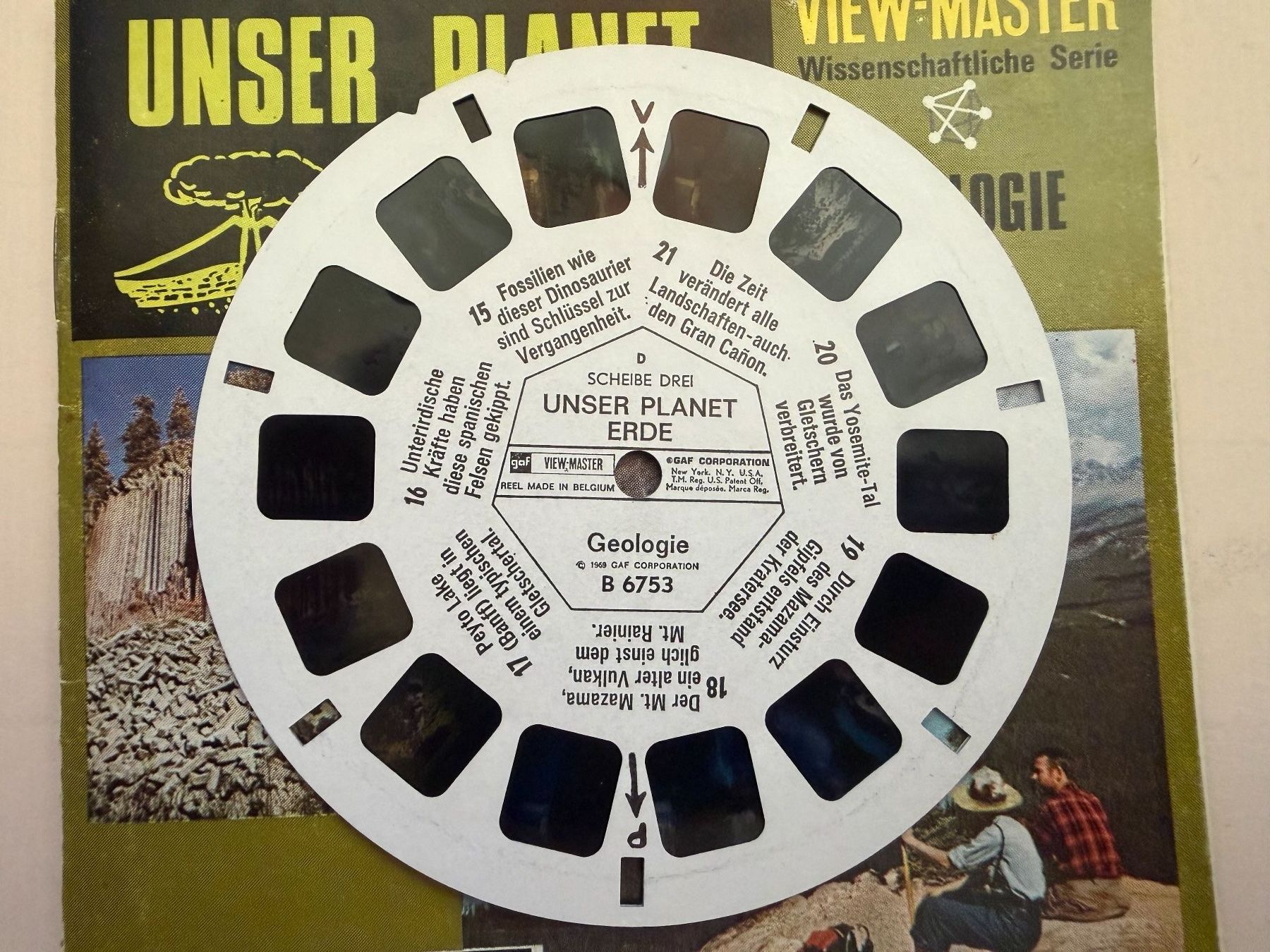 View-master Giocattoli: View-Master 3D: Nr. B 675 UNSER PLANET ERDE – Usato da Tegerfelden venduto da siebenmacky 7