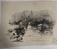 Dipinto in inchiostro  1899 J.Thomann