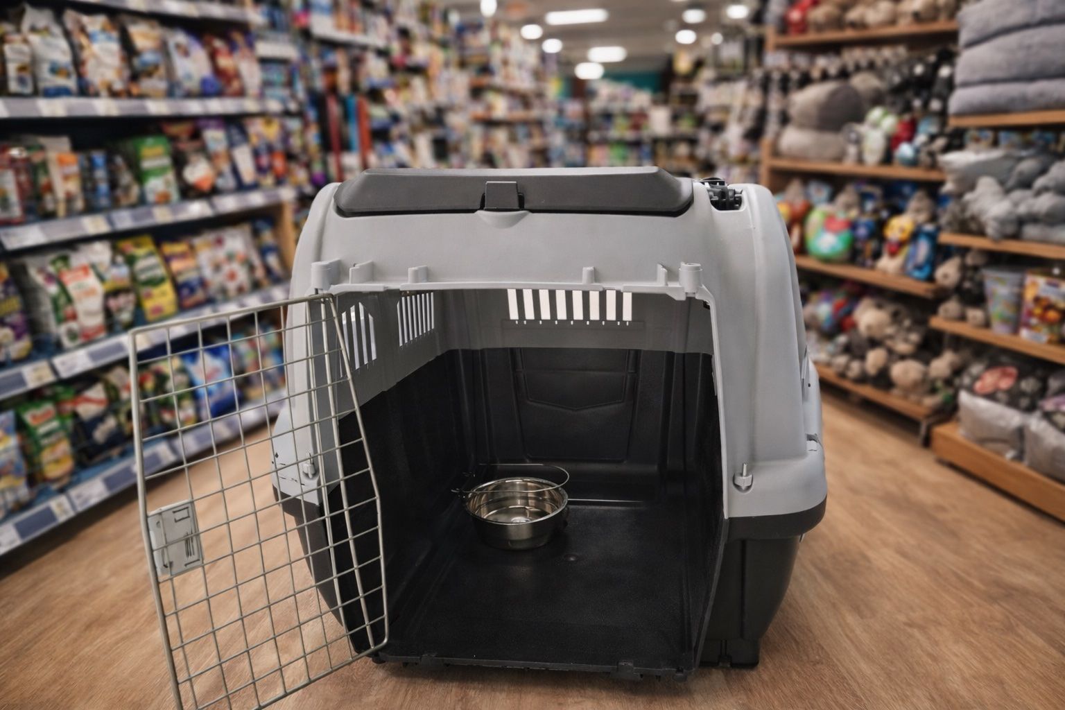 Cages, transport & sécurité: Grosse, graue Transportbox für Hunde oder Katzen – Neuf (Voir description) à Emmenbrücke par ShopDirect 2