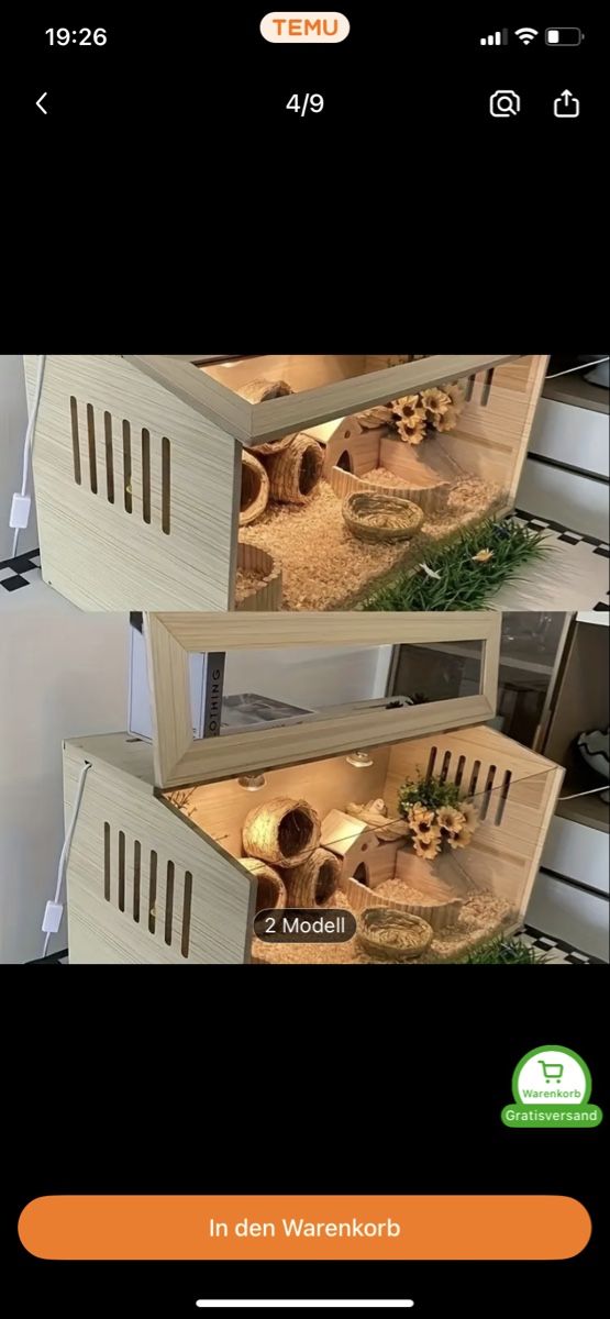 Gabbie, trasporto & Sicurezza: Hamster-Käfig Notkäfig 80x40x40cm – Usato da Seewen SZ venduto da shaky01 4