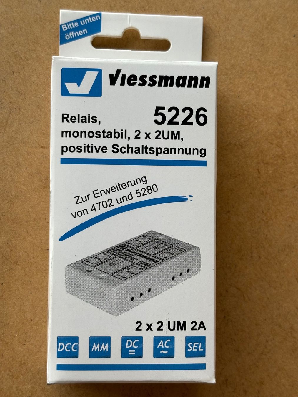 Viessmann Modelleisenbahnen: Viessmann 5226 Relais monostabil 2 x 2UM – Neu und originalverpackt aus Hauterive NE von