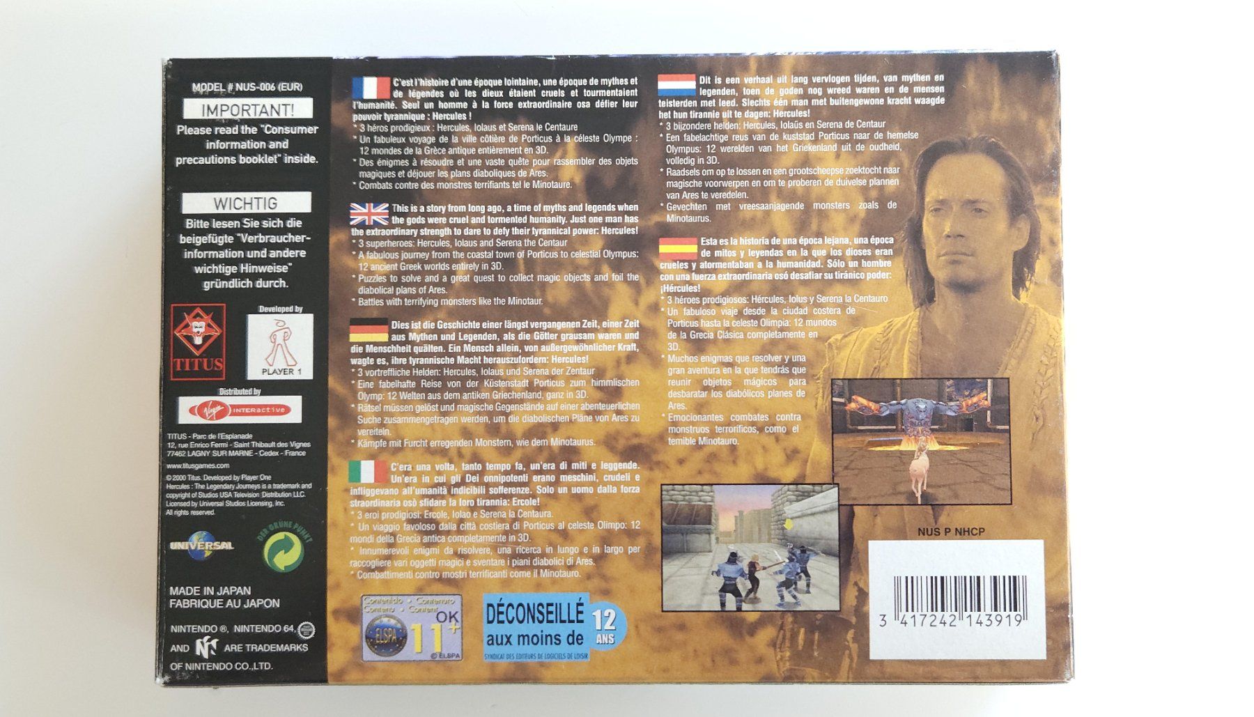 Nintendo Giochi: Hercules - N64 – Usato da Autigny venduto da zel_gvl5 2