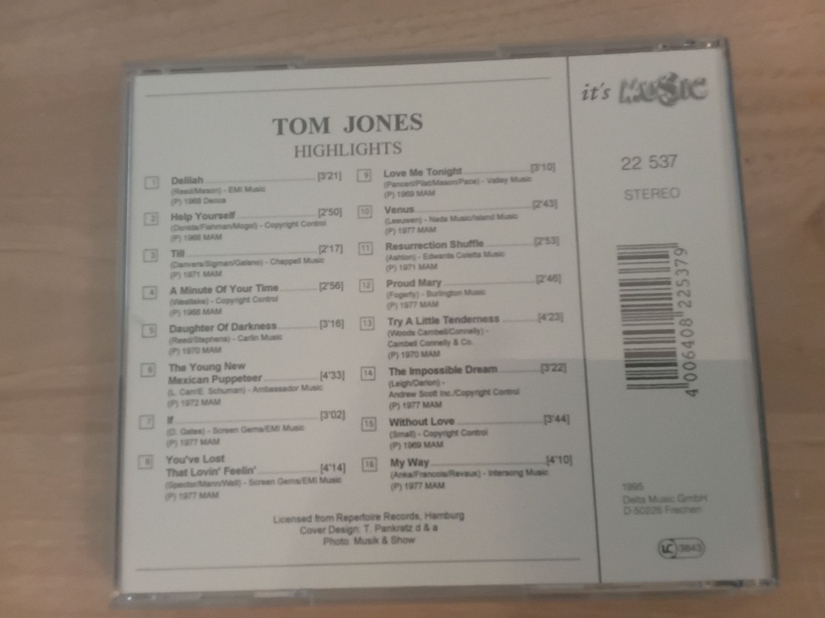 CD: Tom Jones – Usato da Liebefeld venduto da CD-Urs 1