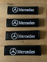 4 Mercedes Sitzgurt-Schutz schwarz neu