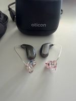 Oticon Intent 1 miniRITE Hörgerät, TV Adapter, 2x Ladegerät