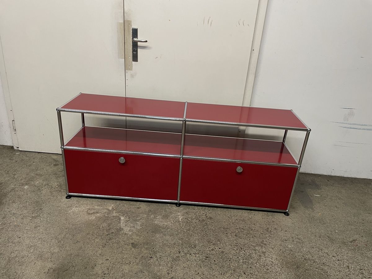 USM Mobili TV: Usm Haller Lowboard Rubinrot – Usato da Basel venduto da M.Secondhand