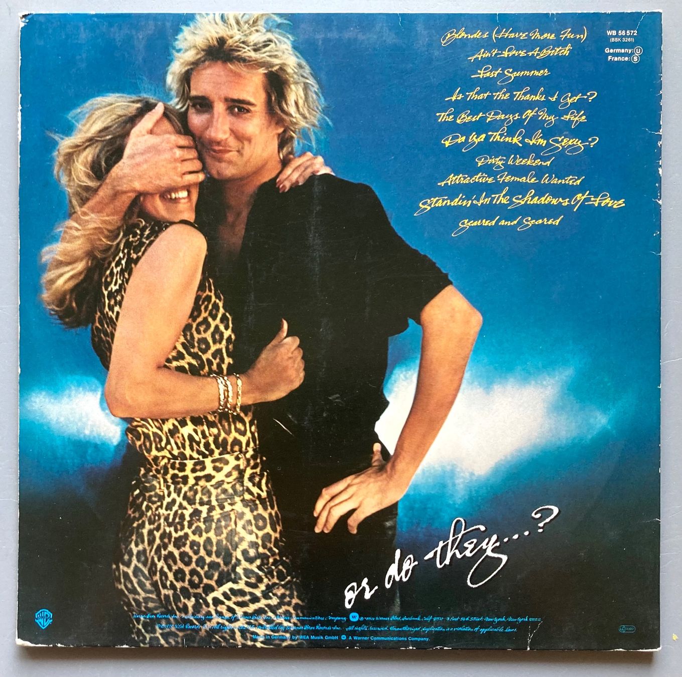 Vinyles: ROD STEWART - BLONDES HAVE MORE FUN – D'occasion à Poliez-Pittet par Newtown-Records 1