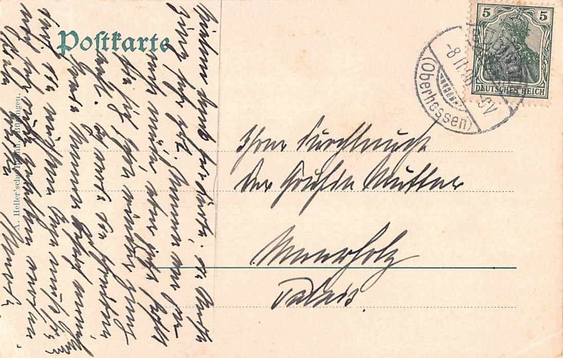 Ansichtskarten: 3 alte Ansichtskarten BÜDINGEN UM 1912 – Gebraucht aus Winterthur von SchatzchischtliWinti 1