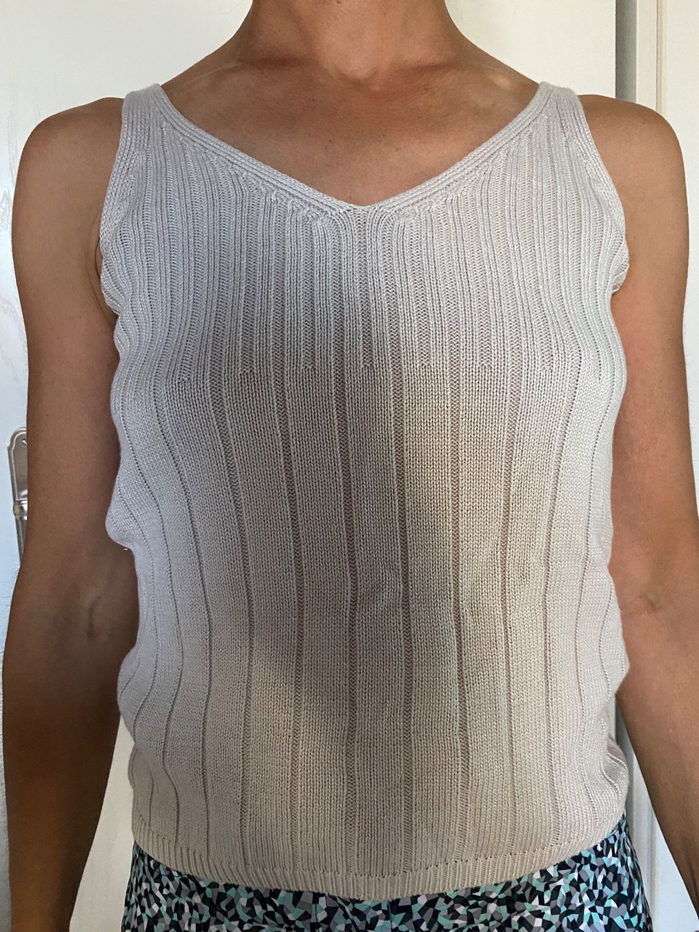 Top: Top und Jacke beige/hellgrau Grösse 36 – Nuovo (secondo la descrizione) da Altendorf venduto da Ga04 2