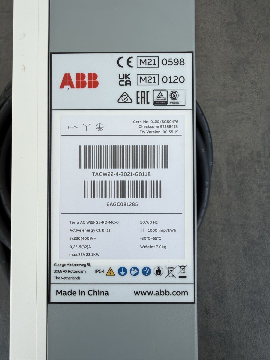 ABB Caricabatterie: ABB Terra AC W22-GS-RD-MC-0 Ladestation – Usato da Waltenschwil venduto da eeeitschi 1