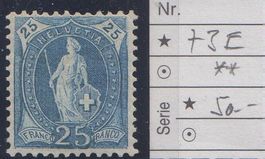 25Rp. (73E **) SBK 50.--  hier ab 1.-- !