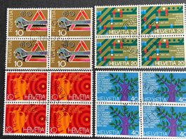 Lot Freimarken ET 4er Blöcke Sätze ab 1972