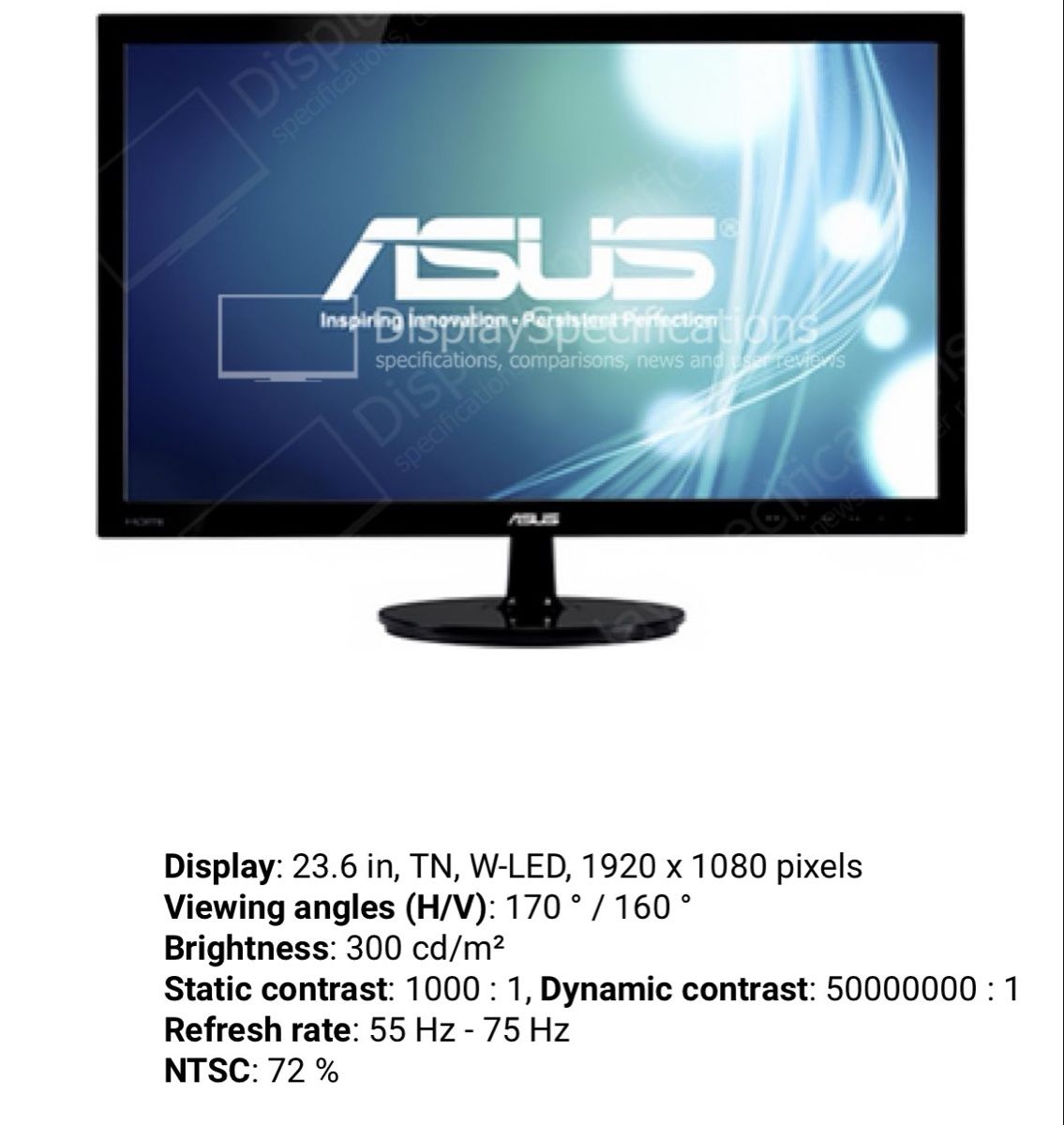 Ecrans: Asus VS247N - neuf ! – Neuf (Voir description) à La Neuveville par Oxalis-Studios 1