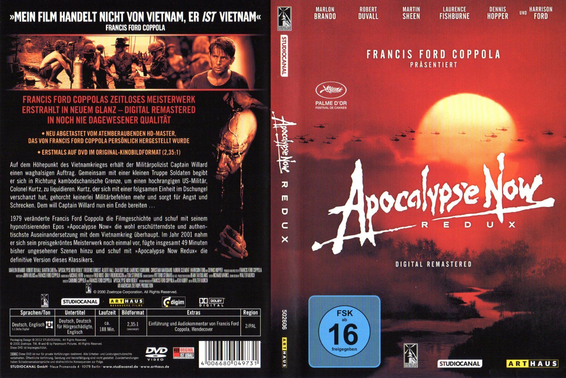 Alle DVDs: DVD: Apocalypse Now REDUX - 1979 – Gebraucht aus Hagendorn von Thom.74 1