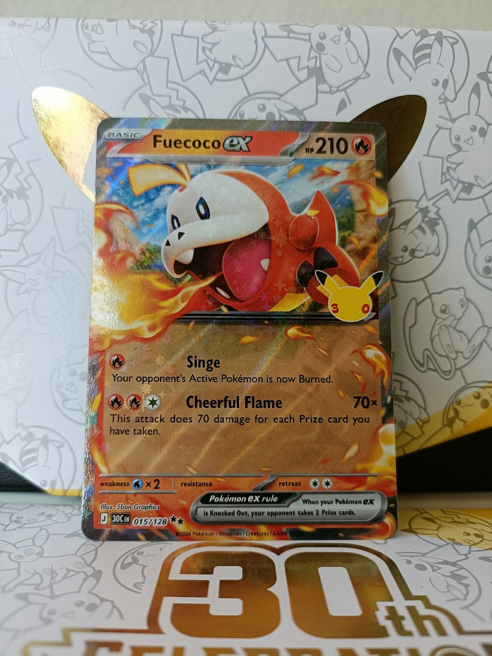 Pokémon Sammelbilder & Trading cards: Fuecoco ex (30th Celebration) EN – Gebraucht aus Zürich von Sysyem-pokemon