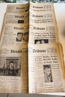 4 Journaux Herald Tribune 19540+1the new Hork Times 1955