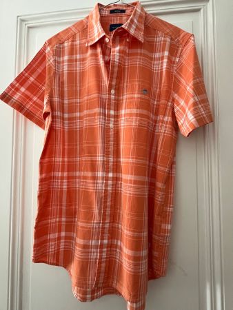 GANT Chemise à manches courtes REG COTTON LINEN CHECK SS SHI
