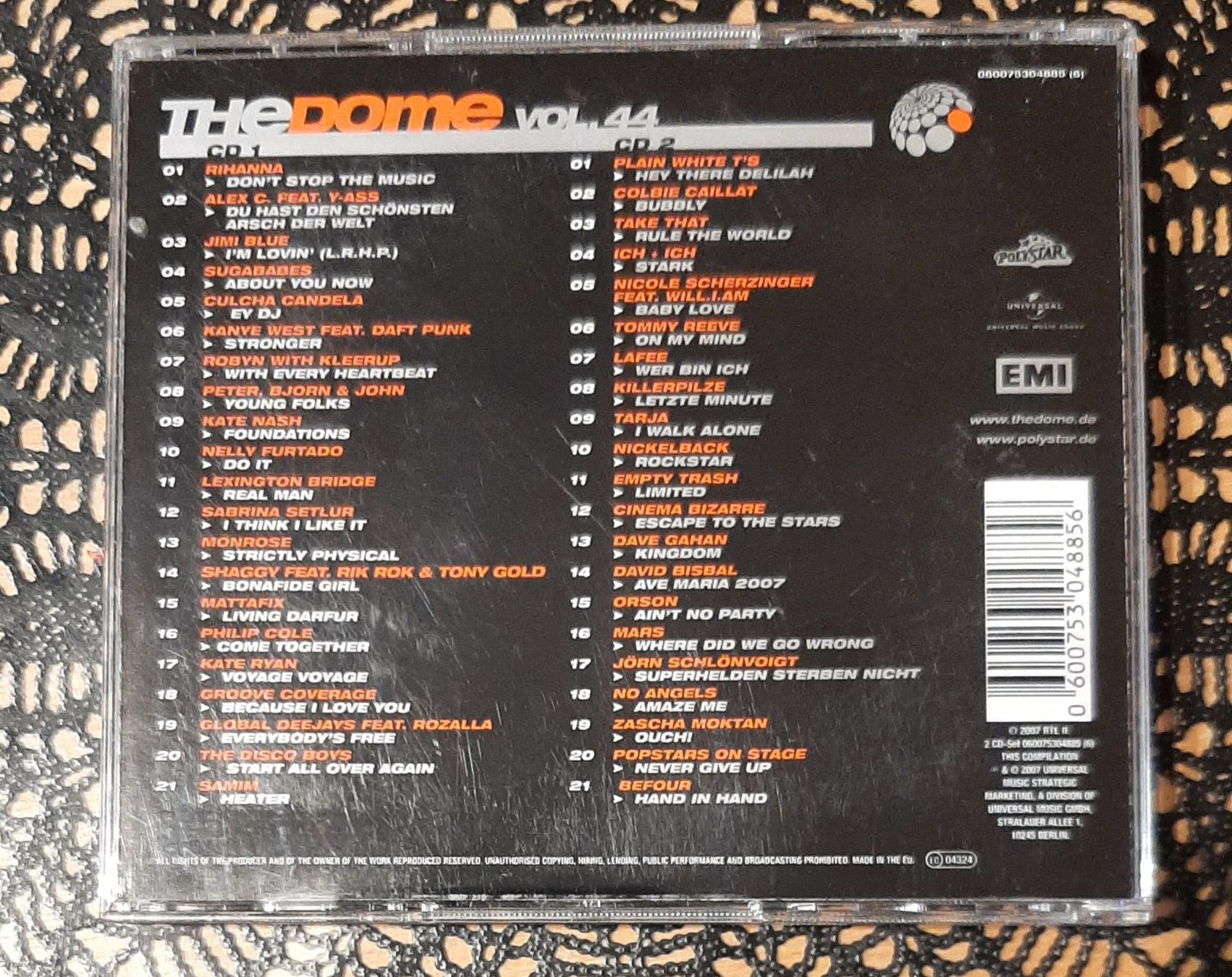CDs: The Dome Vol. 44, Doppel-CD 2007, Hit Compilation, Sampler – Gebraucht aus Amriswil von Celini3 1