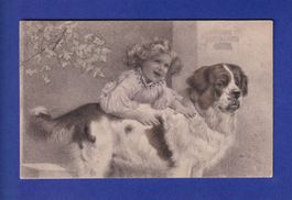 ENFANT - Jeune fille avec son chien