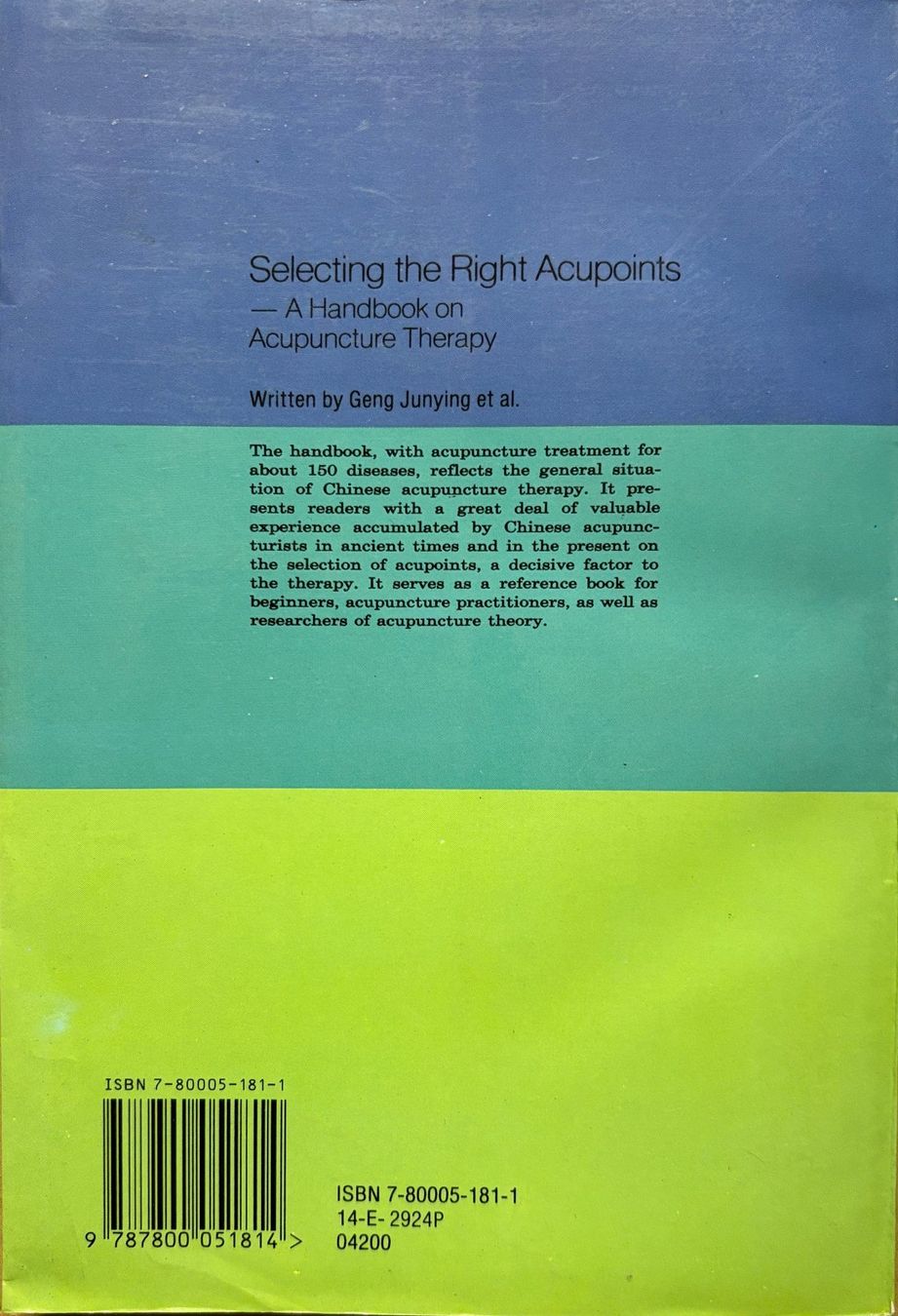 Libri: Selecting the Right Acupoints – Nuovo (secondo la descrizione) da Sarnen venduto da Livres 1