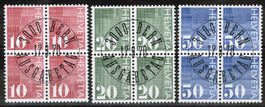 1970  Ziffermarken  4-Block   Ersttag