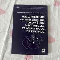 CRM 24 Fundamentum de Géométrie dans l’espace