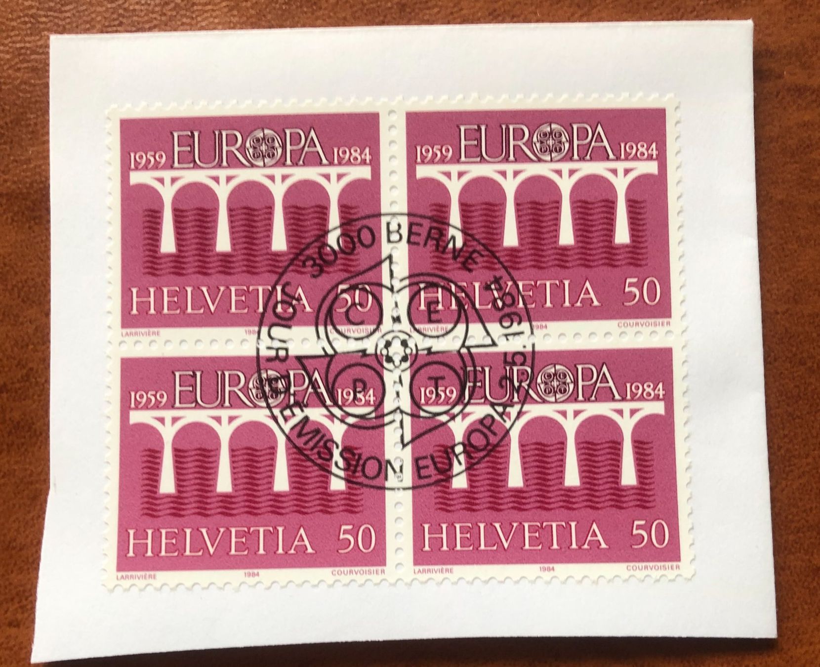 Tutti i francobolli: 4 er Block Nr.708 mit Papier Stempel Bern – Usato da Aarau venduto da Billa007