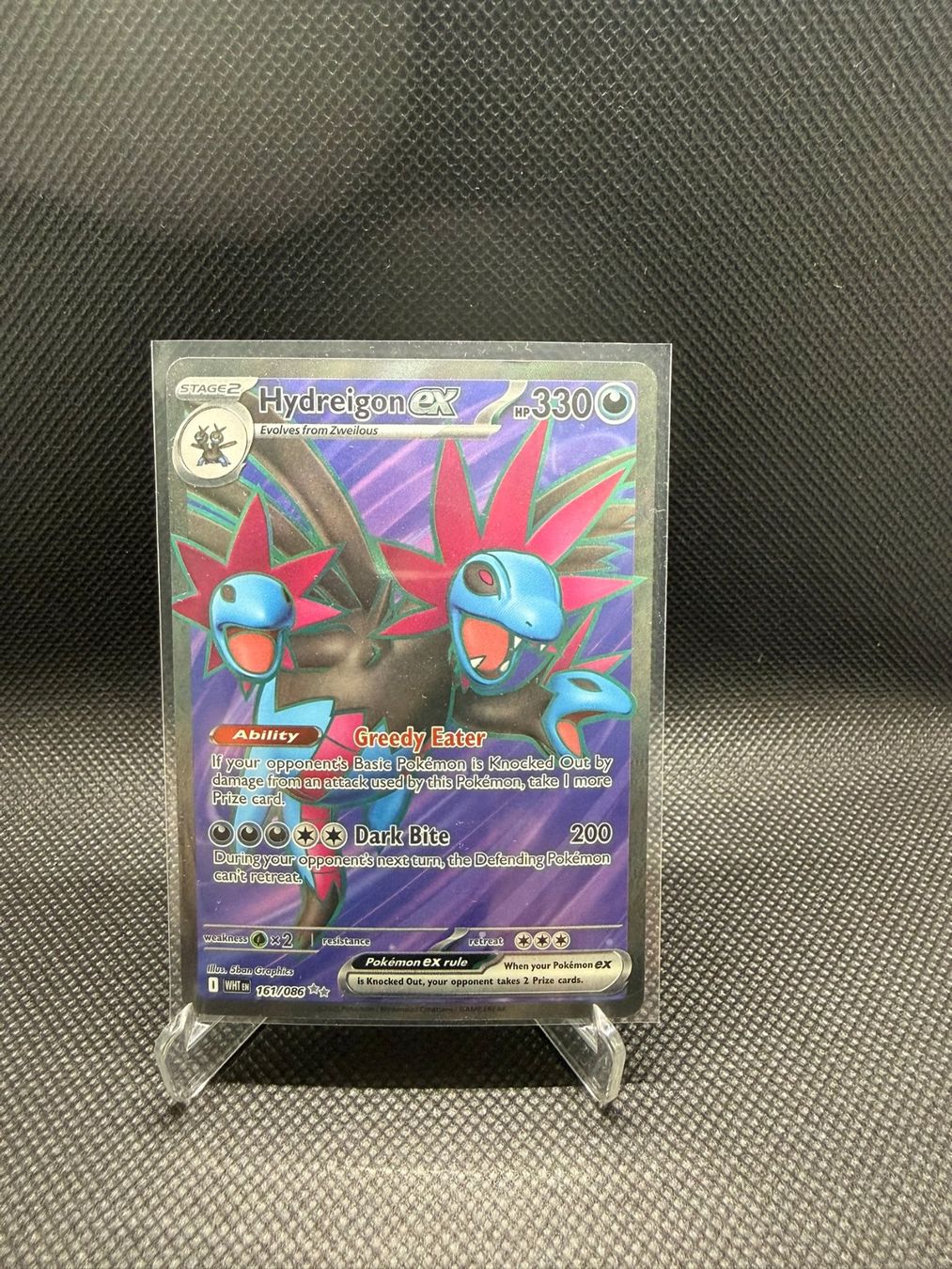 Pokémon Sammelbilder & Trading cards: Pokemon White Flare Hydreigon ex SR 161/086 – Gebraucht aus Horn von Chilldone