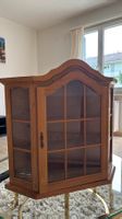 Wandvitrine Holz braun 3 Fächer guter Zustand