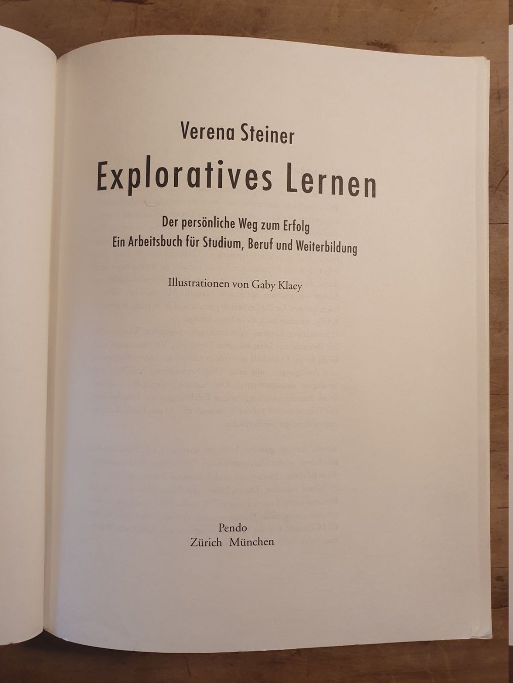 Libri: Exploratives Lernen Verena Steiner Pendo – Usato da Zürich venduto da loosebone 1