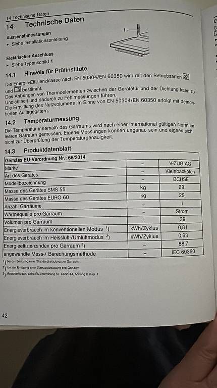 V-Zug Backöfen: V-Zug Backofen Combair HSE – Gebraucht aus Künten von buli76 4