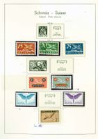 4 Seiten  Flugpost CH grössere SAMMLUNG  (Q794)