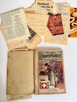 Antikes Kochbuch mit handschriftlicher Rezeptesammlung