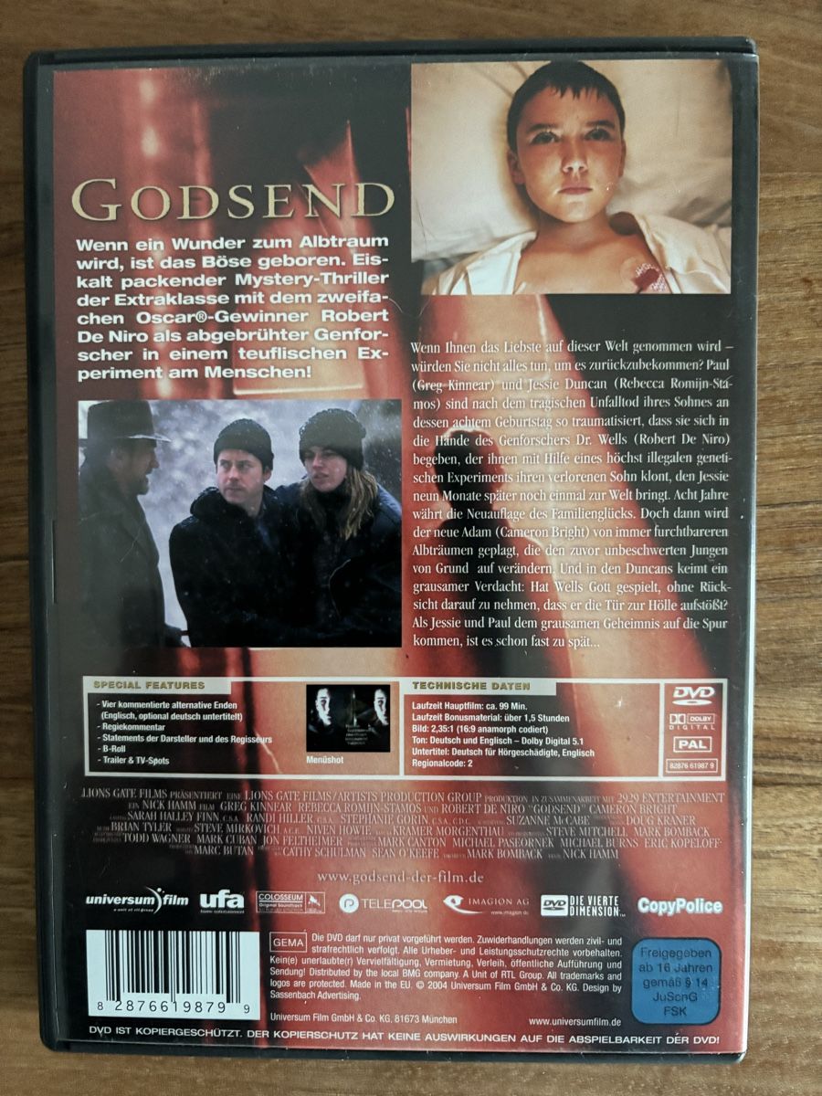 Alle DVDs: DVD Godsend – Gebraucht aus Belp von brb66 1