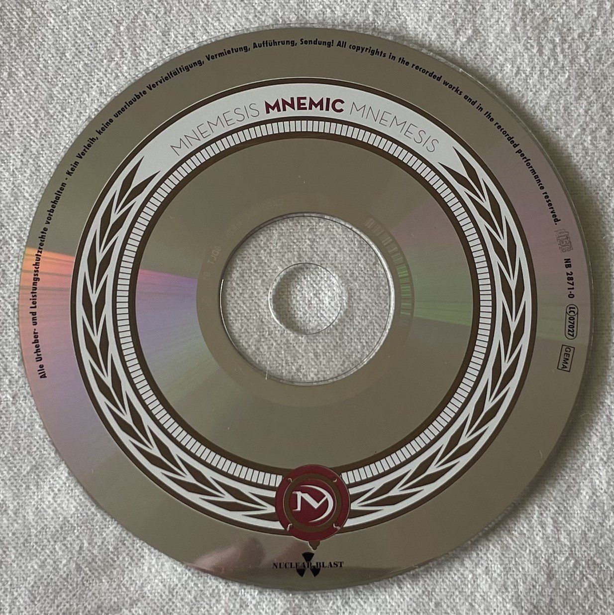 CDs: Mnemic – Mnemesis - CD - 2012 - Digipak - First Press – Gebraucht aus Uster von Zardodel 1