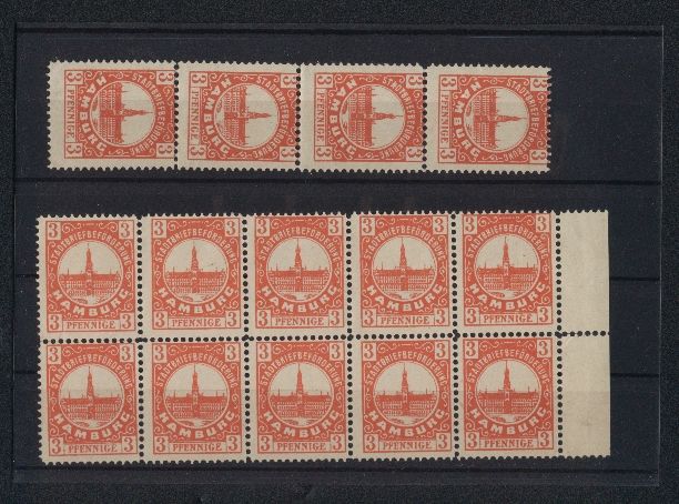 Cartoline postali: Briefmarken Hamburg, Marken der Private  – Usato da Berlin venduto da bartko-reher