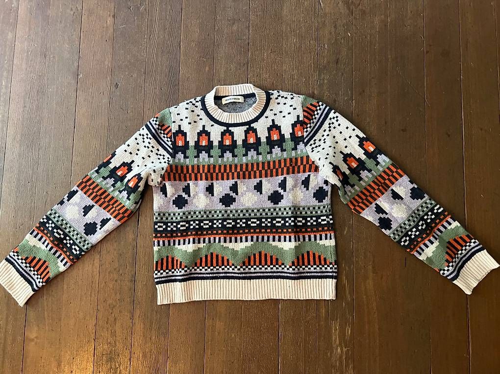 Maglioni & Felpe: Gemusterter Pullover von Henrik Vibskov – Usato da Zürich venduto da cat
