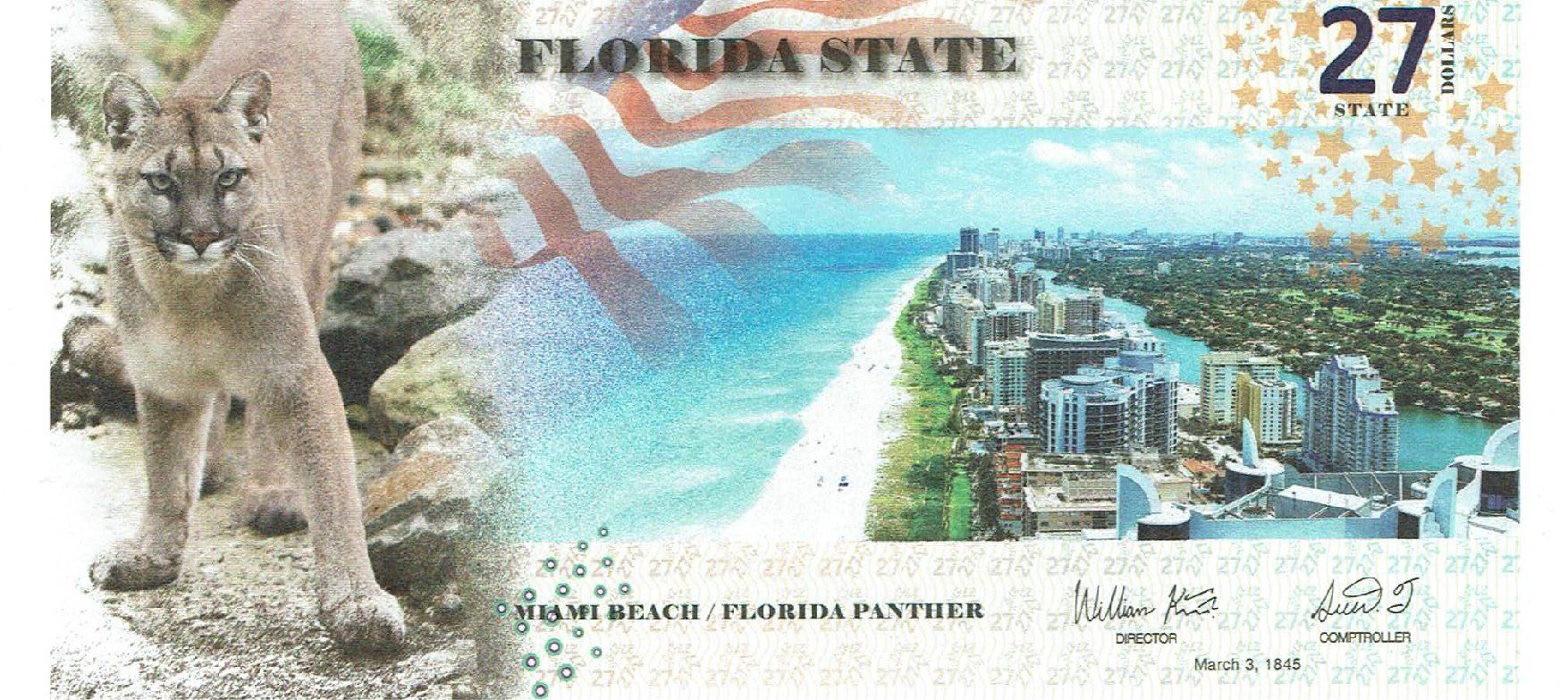 Banconote: USA Florida Panther 2016 UNZ Privatausgabe – Nuovo (secondo la descrizione) da Steffisburg venduto da ber_8htf 1