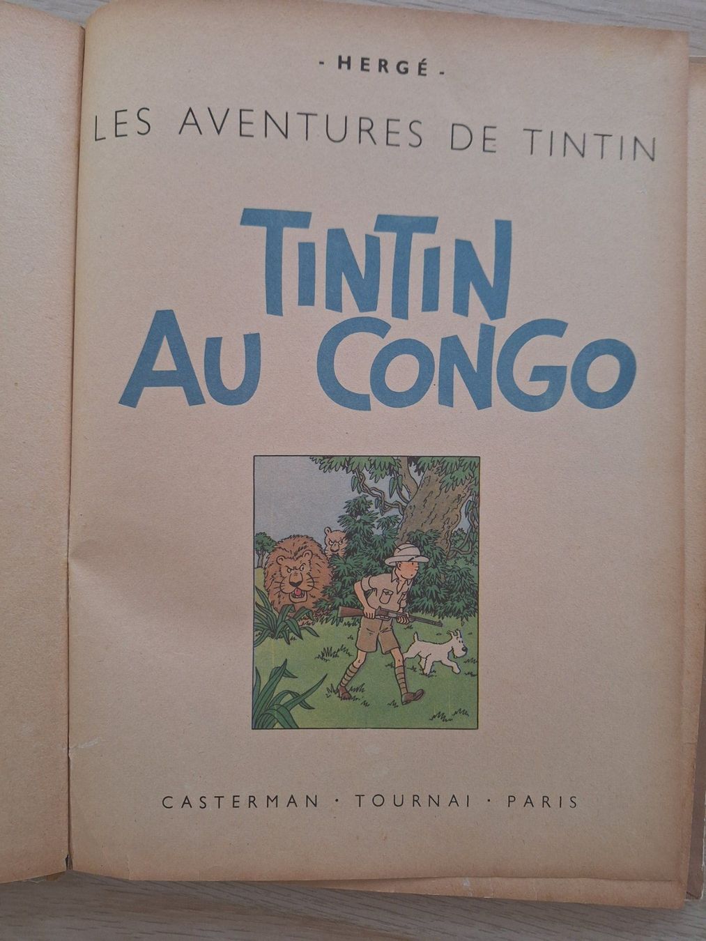 Fumetti: TINTIN au Congo / EO couleur 1946 / B1 – Usato da Nyon venduto da beny13 5