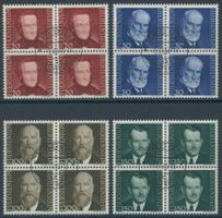 FL - 1943 - Fürsten III - Viererblock - Ersttag Stempel ET