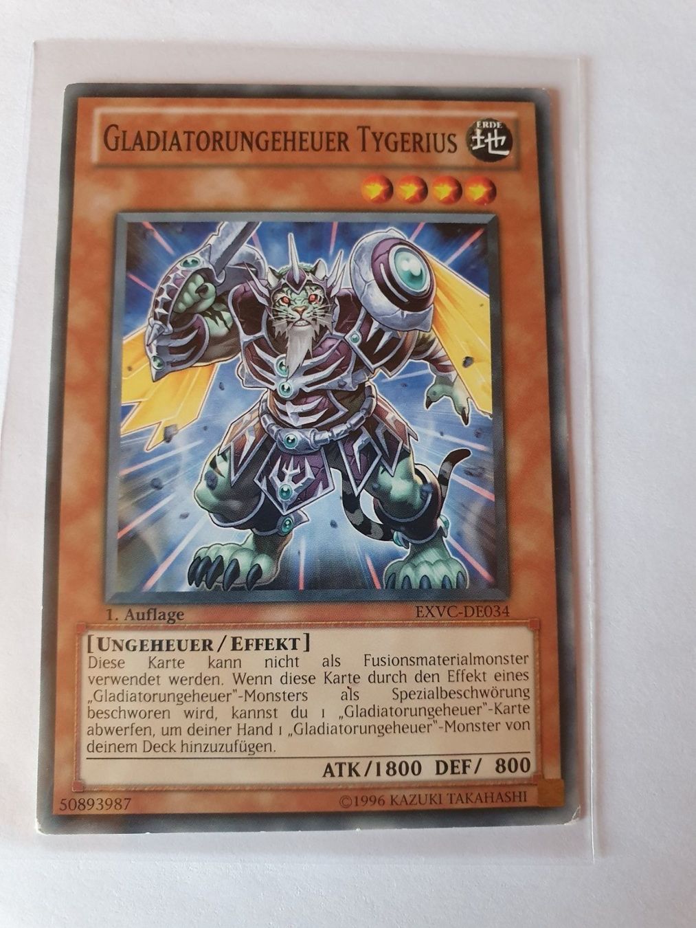 Yugioh Carte collezionabili: Yugioh Gladiatorungeheuer Tygerius TCG – Usato da Oberdorf BL venduto da BaldenEagle