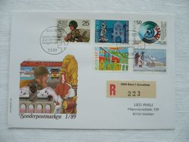 1989 FDC Sondermarken I SBK 770 - 774
