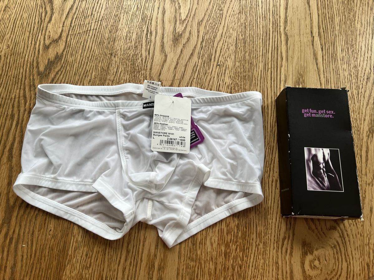 Biancheria intima: MANSTORE Bungee Pants weiss Herren Grösse L – Nuovo e nell'imballaggio originale da Hünenberg venduto da Paddels 1