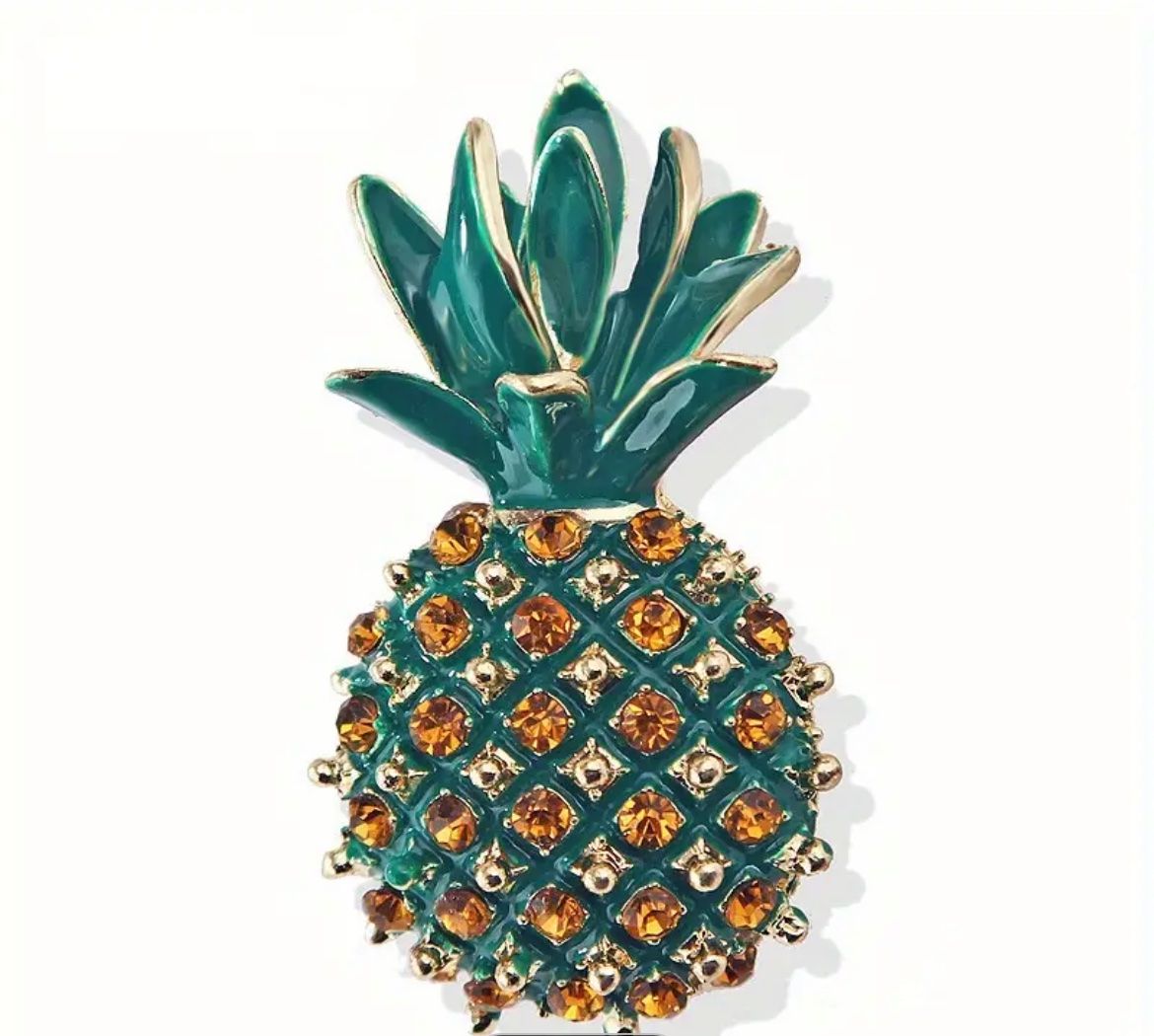 Spille & Fermagli: Ananas Brosche (Strass ) – Nuovo e nell'imballaggio originale da Gams venduto da Mariawicca 2