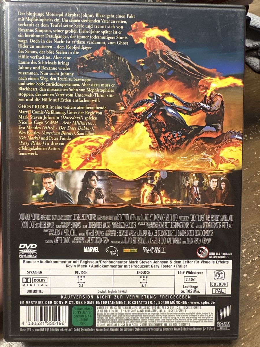 Tutti i DVDs: DVD: Ghost Rider – Usato da Buus venduto da 2019dp 1