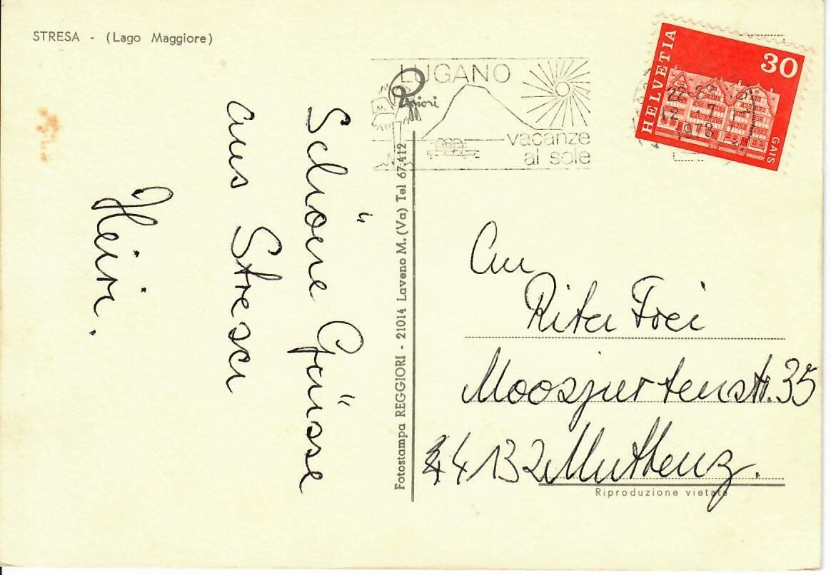 Cartoline postali: Lago Maggiore - Stresa – Usato da Hochdorf venduto da Ziegel-16 1