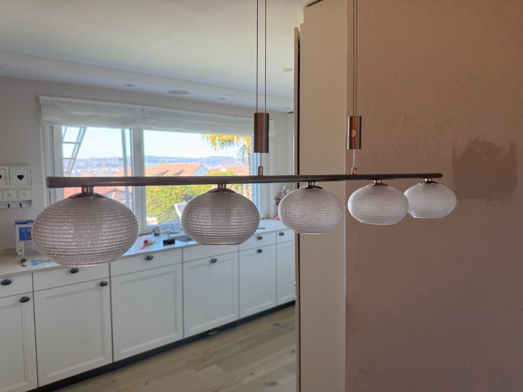 Lampadari & plafoniere: Esstisch Pendelleuchte mit 5 Kristallgläser – Usato da Eggenwil venduto da Lissi82 5
