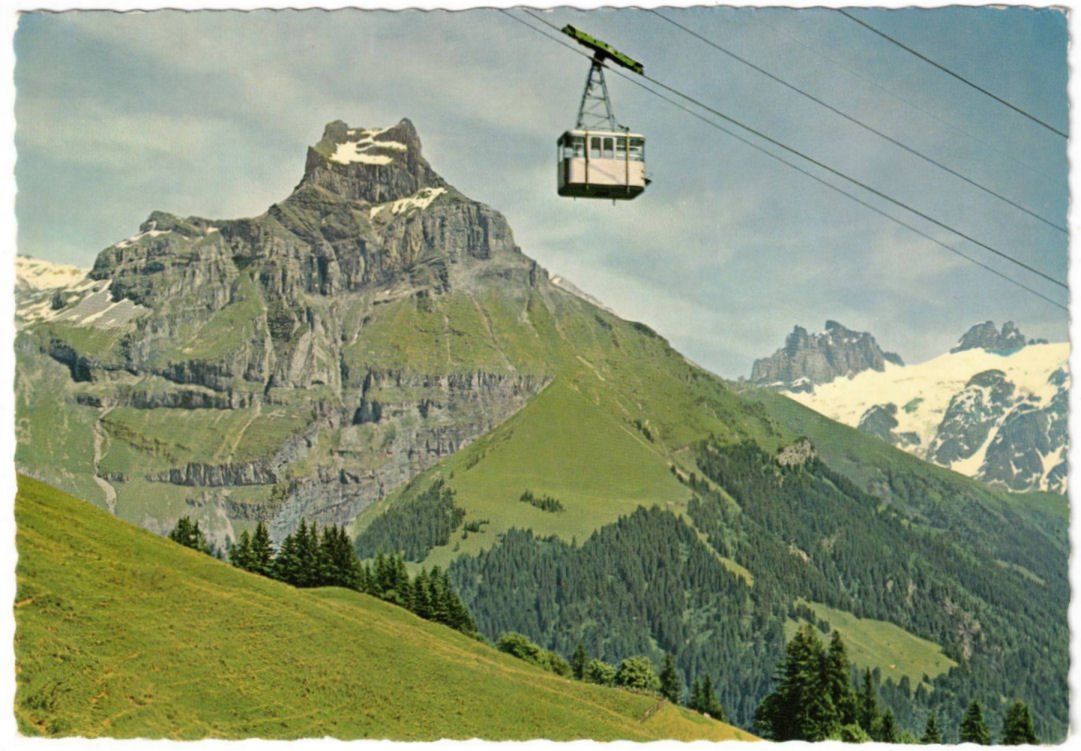 Ansichtskarten: Engelberg - Luftseilbahn Brunni – Gebraucht aus Binningen von Mountainrider