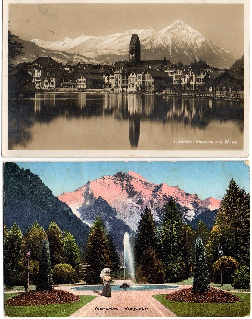 Cartes postales: 6 Ansichtskarten INTERLAKEN – D'occasion à Jona par philajona 1